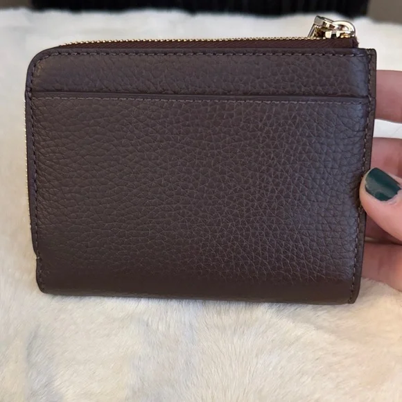 Kate Spade Dark Brown Leather Wallet NWOT - Picture 2 of 6